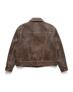 Aged Heavy Wash Leather Jacket