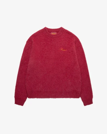 Shaggy Mohair Knit (Wine)