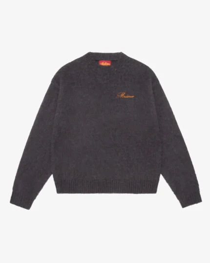 Shaggy Mohair Knit (Charcoal)